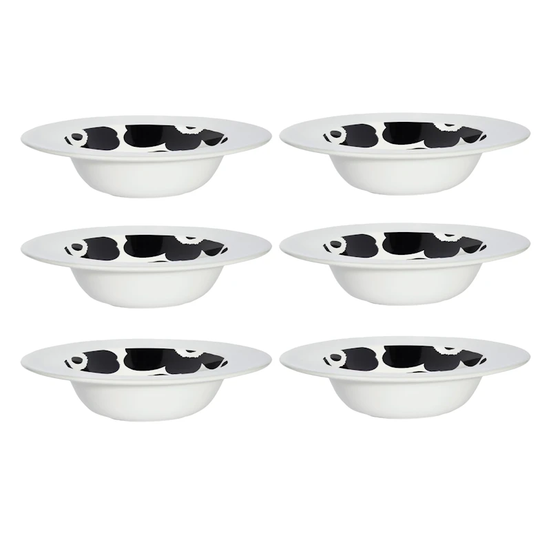 Oiva / Unikko Dyp Tallerken 20 cm 6-pk