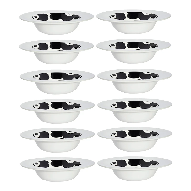 Oiva / Unikko Dyp Tallerken 20 cm 12-pk