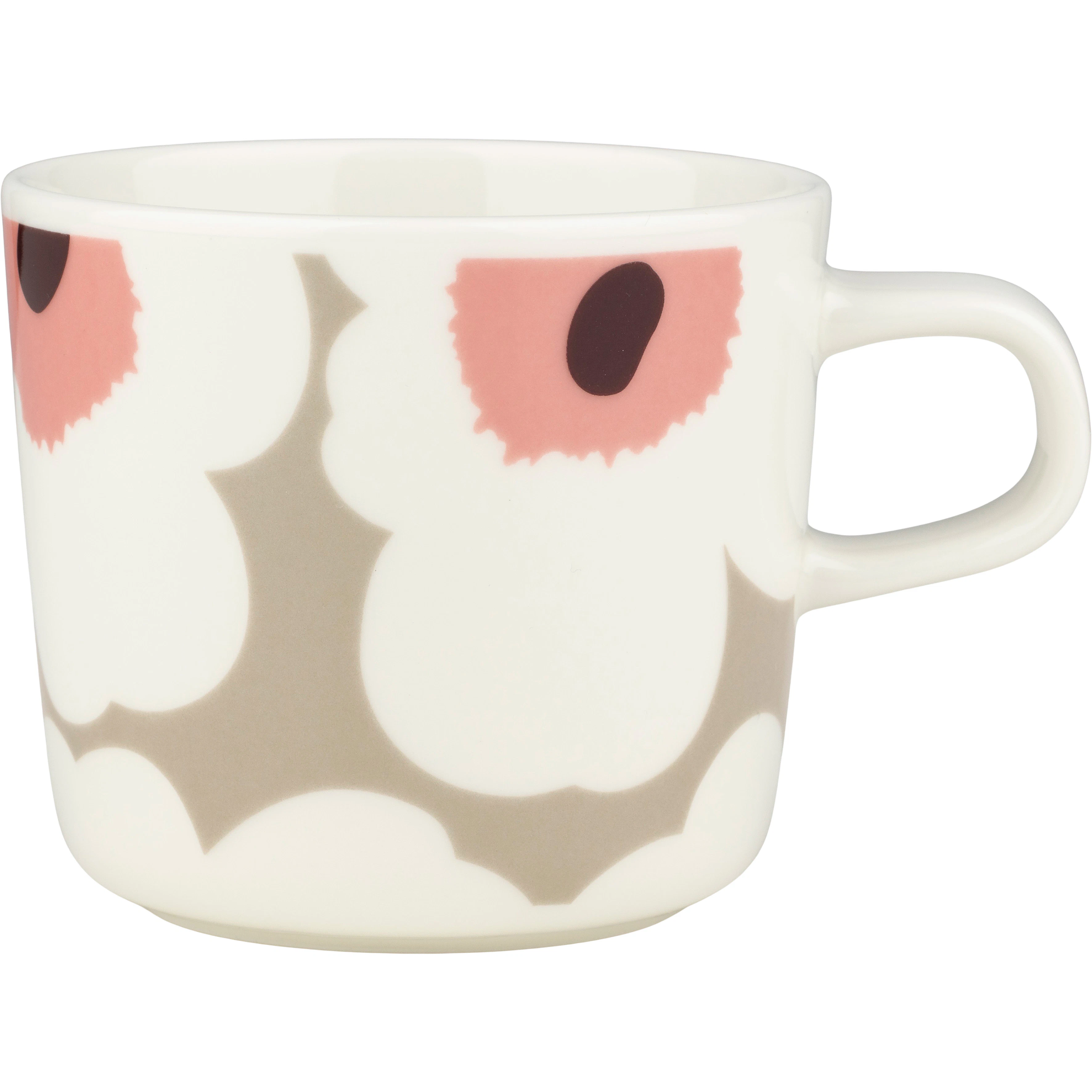 Marimekko Oiva/unikko Kopp 20 Cl  / Clay / Dark Wine -  Kaffekopper Stengods Powder - 075536-183