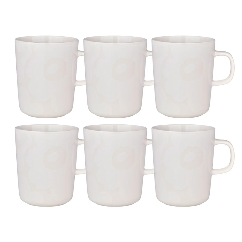 Oiva / Unikko Krus 25 cl 6-pk, Hvit