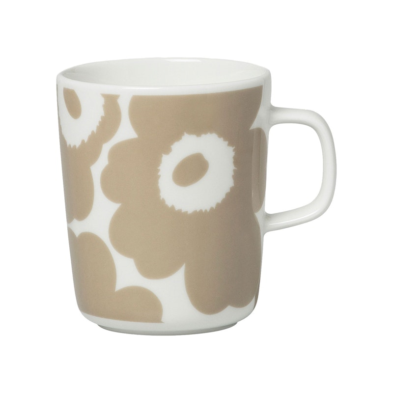 Oiva/Unikko Krus 25 cl, Beige / Hvit