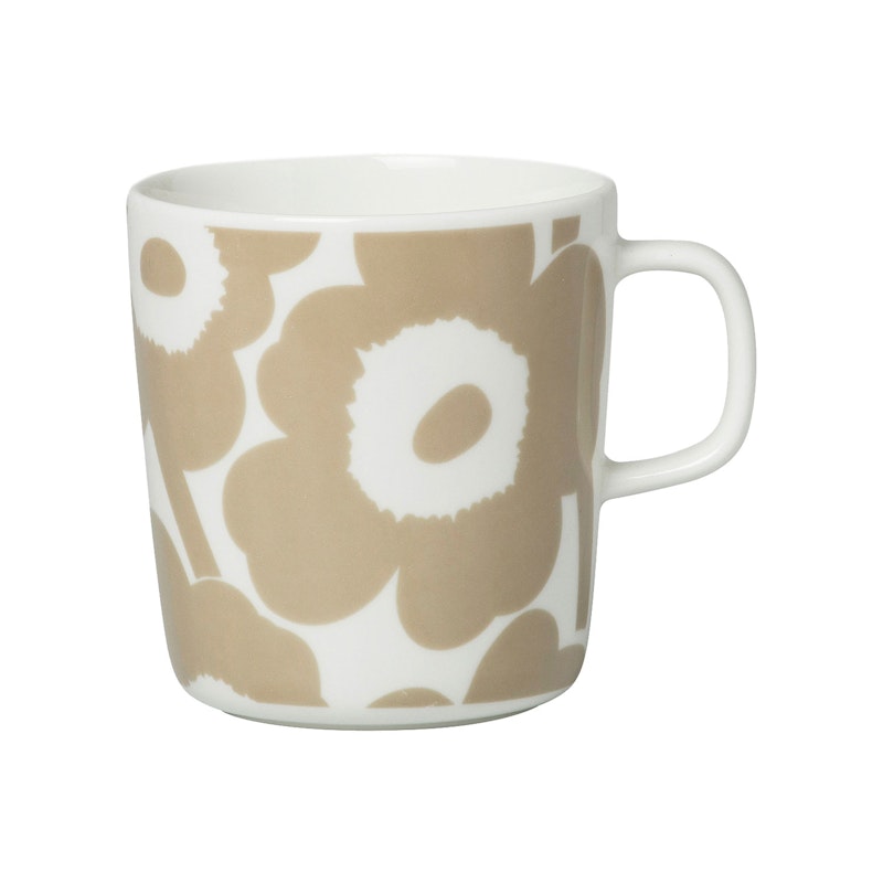 Oiva/Unikko Krus 40 cl, Beige / Hvit