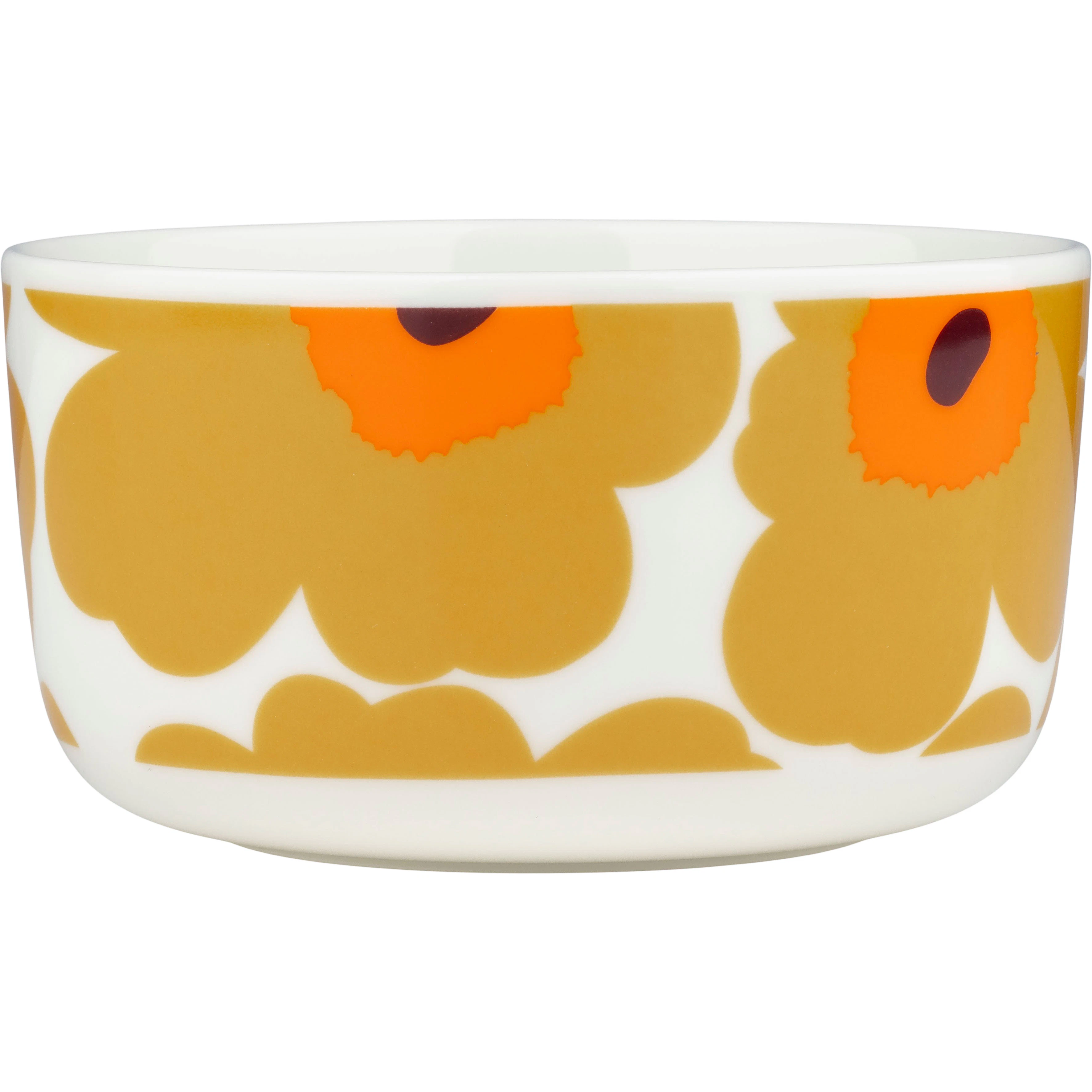 Marimekko Oiva/unikko Sk&aring;l 50 Cl  / Caramel -  Serveringssk&aring;ler Stengods Hvit - 074563-182