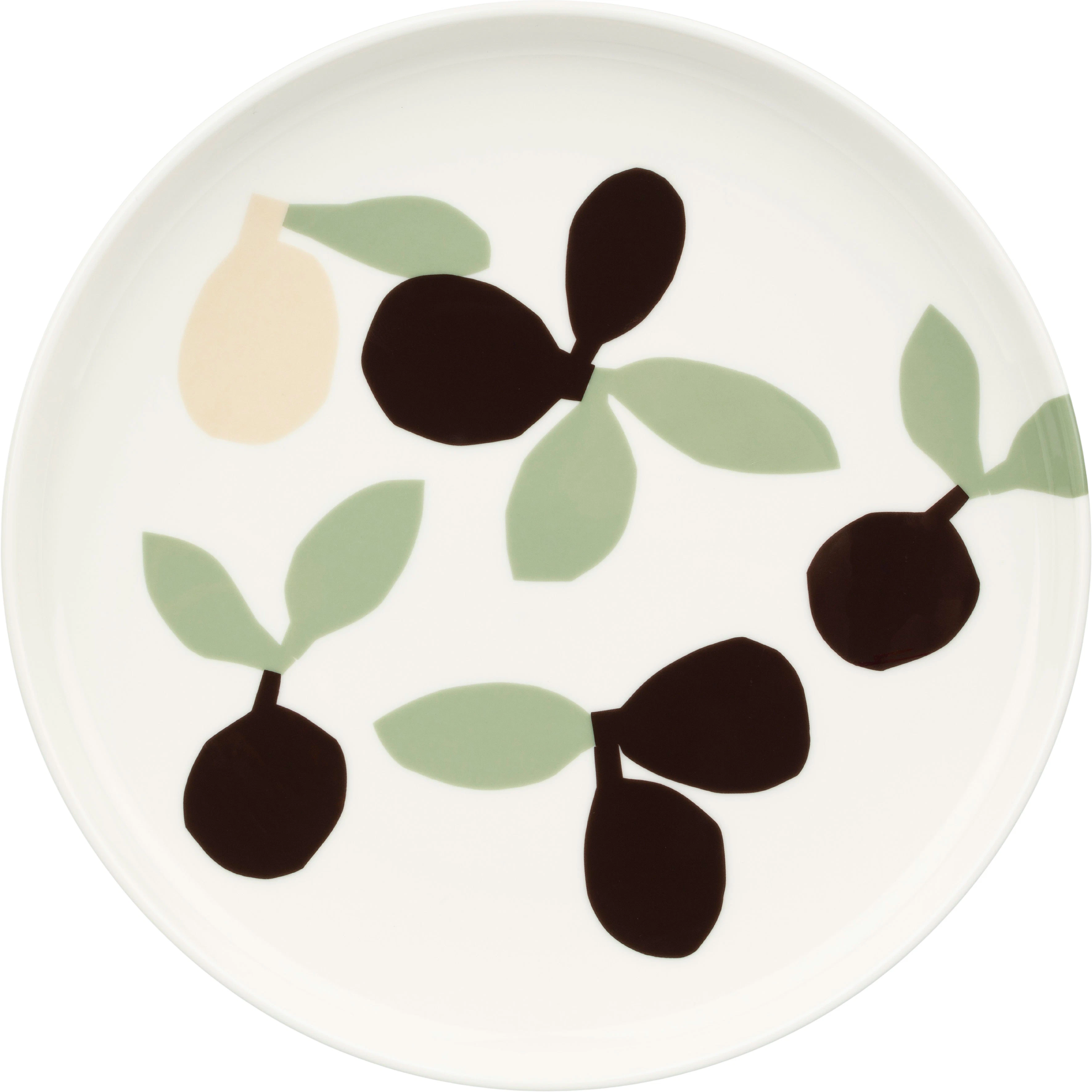 Marimekko Omppo Tallerken 20 Cm -  Asjetter Stengods Brun - 075723-169