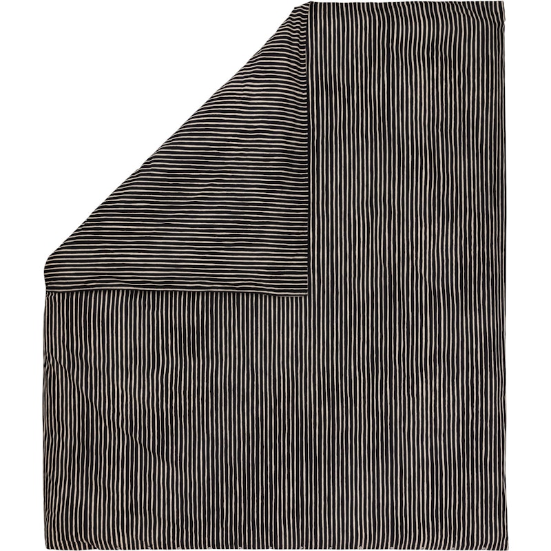 Piccolo Dynetrekk 240x220 cm, Sort / Off-white