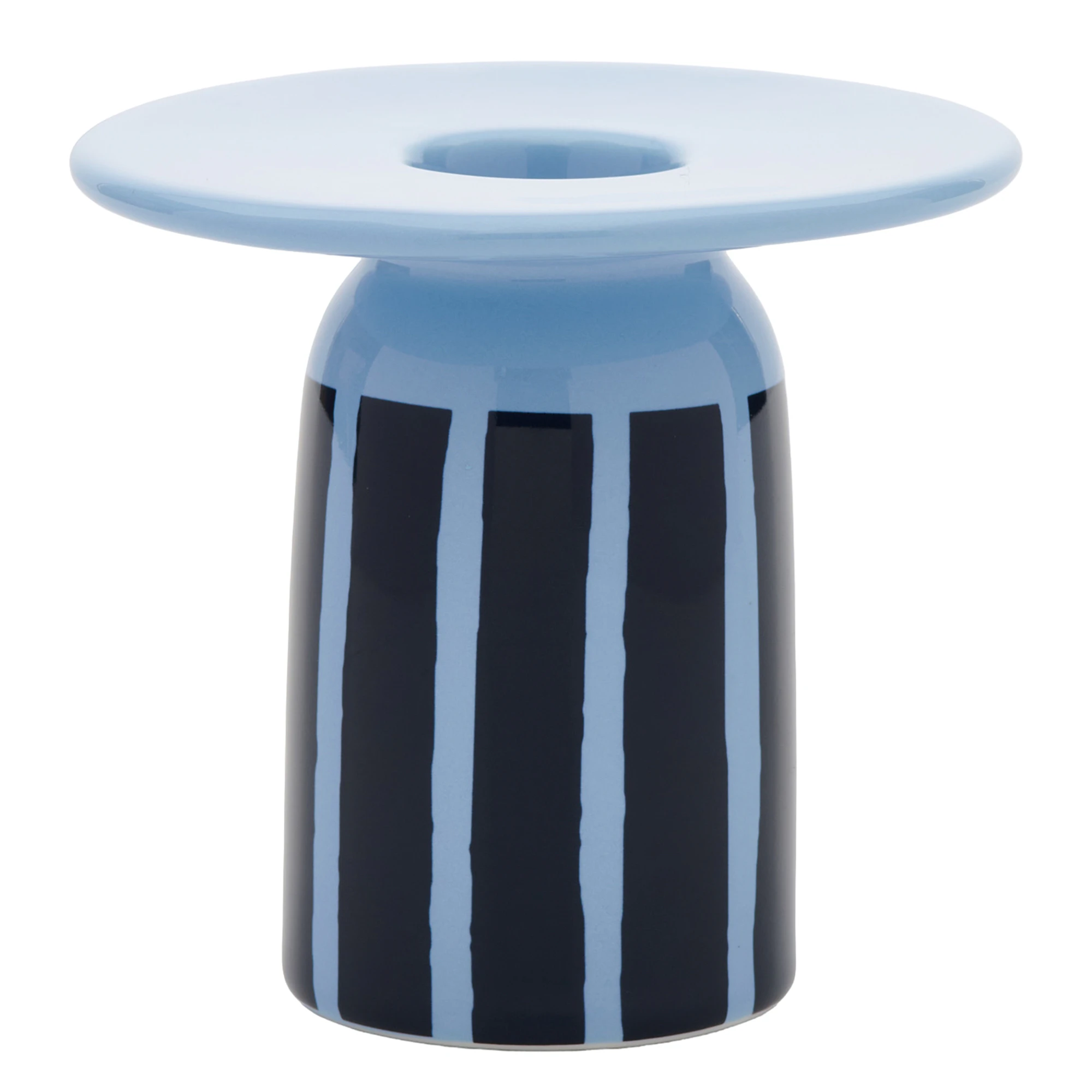 Marimekko Piccolo Lysestake Lysebl&aring; / Petrol - Lysestaker Stengods Lys Bl&aring; - 076018-570