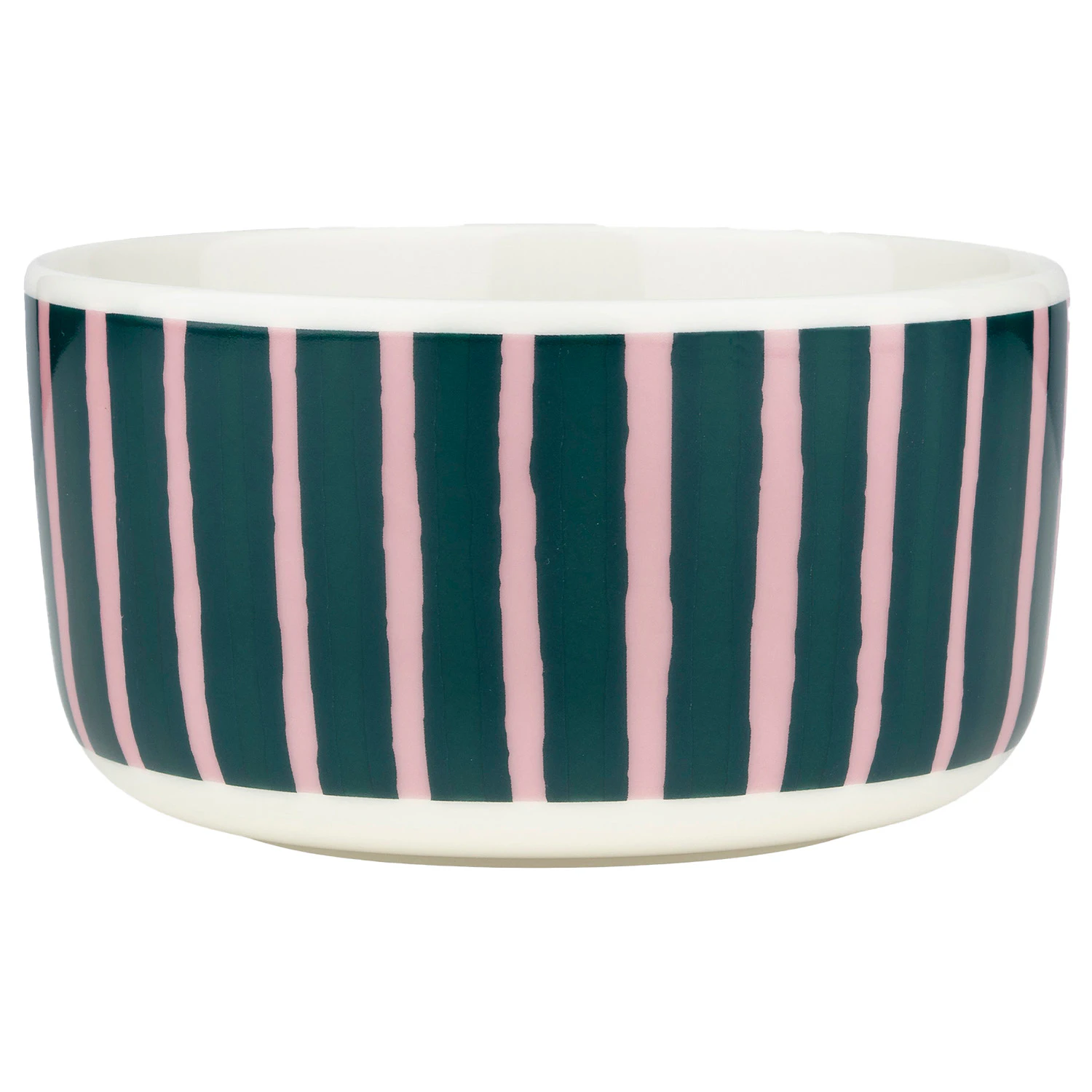 Marimekko Piccolo Sk&aring;l 50 Cl  / M&oslash;rkegr&oslash;nn -  Frokostsk&aring;ler Stengods Rosa - 075391-136