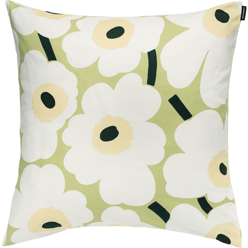 Pieni Unikko Putetrekk 50x50 cm, Off-White / Melon / Pear