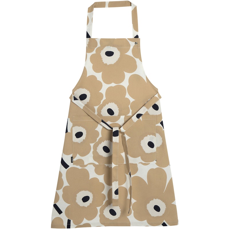 Pieni Unikko Forkle, Beige / Off-white / Mørkeblå