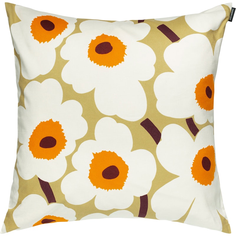 Pieni Unikko Putetrekk 50x50 cm, Cream / Caramel