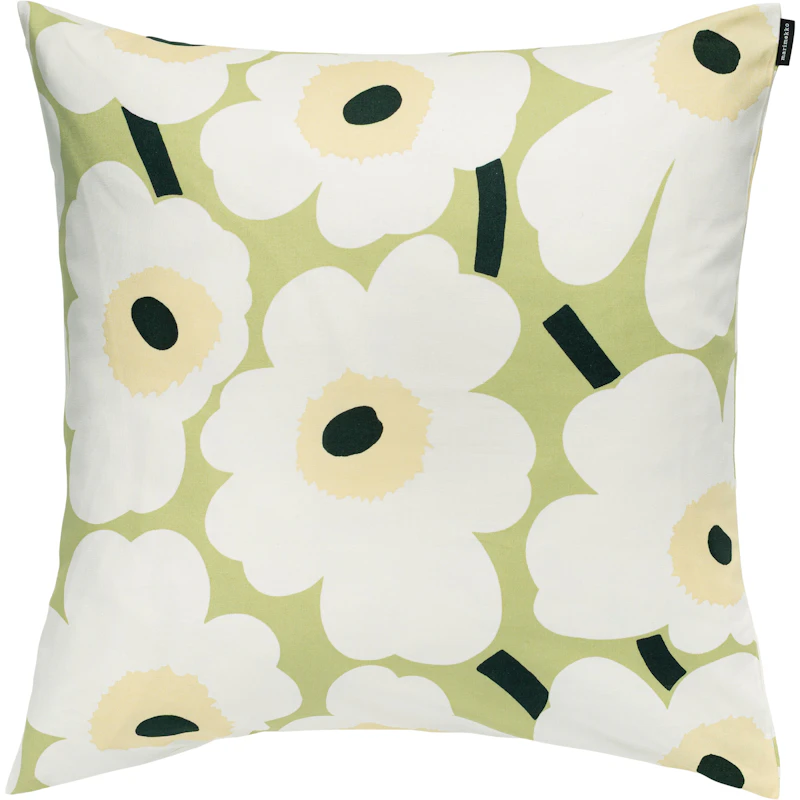 Pieni Unikko Putetrekk 50x50 cm, Off-White / Melon / Pear