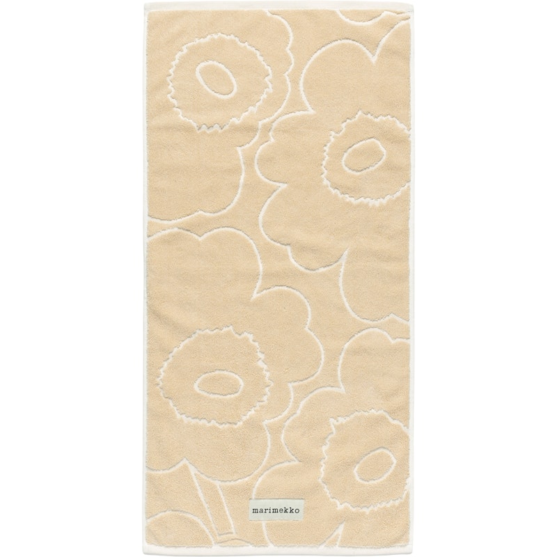 Piirto Unikko Håndkle Straw / Off-white, 50x100 cm