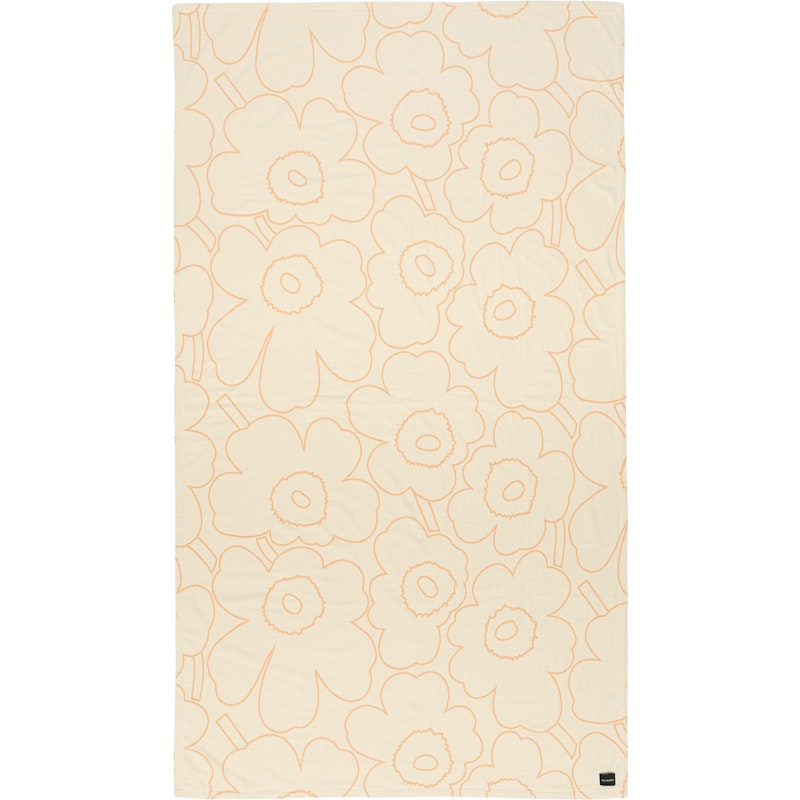 Piirto Unikko Sengeteppe Off-white / Peach, 160x260 cm