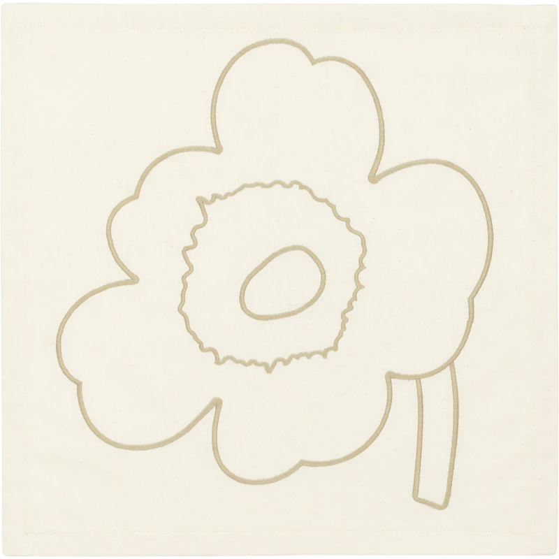 Piirto Unikko Serviett 43x43 cm 3-pk, Off-white / Straw