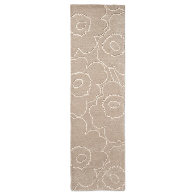 Piirto Unikko Ullteppe 70x245 cm, Greige