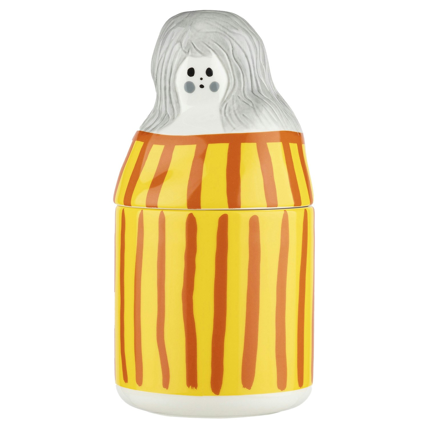 Marimekko Raita-armi Krukke Med Lokk  -  Oppbevaringsbokser & Lokk Stengods Gul - 075388-220