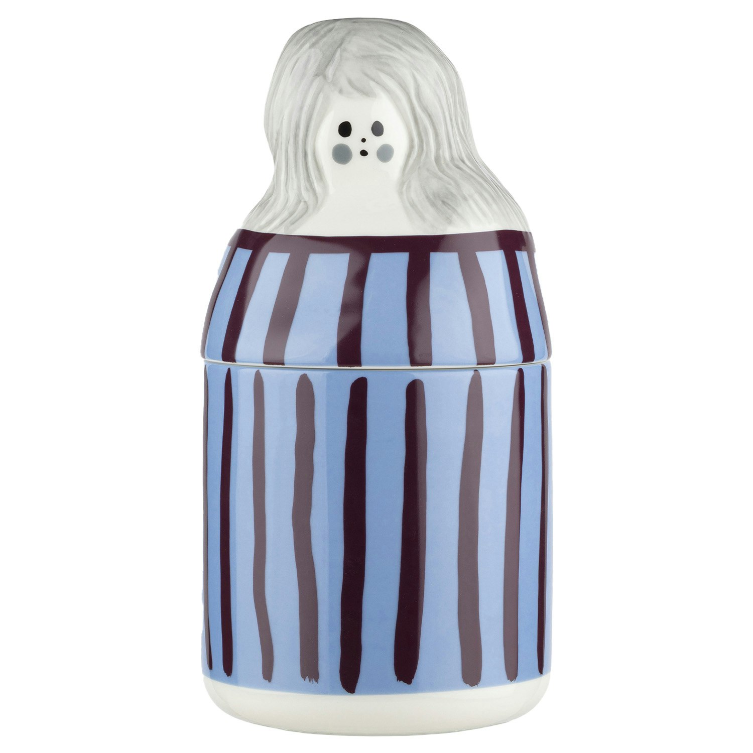 Marimekko Raita-armi Krukke Med Lokk  -  Oppbevaringsbokser & Lokk Stengods Bl&aring; - 075388-540