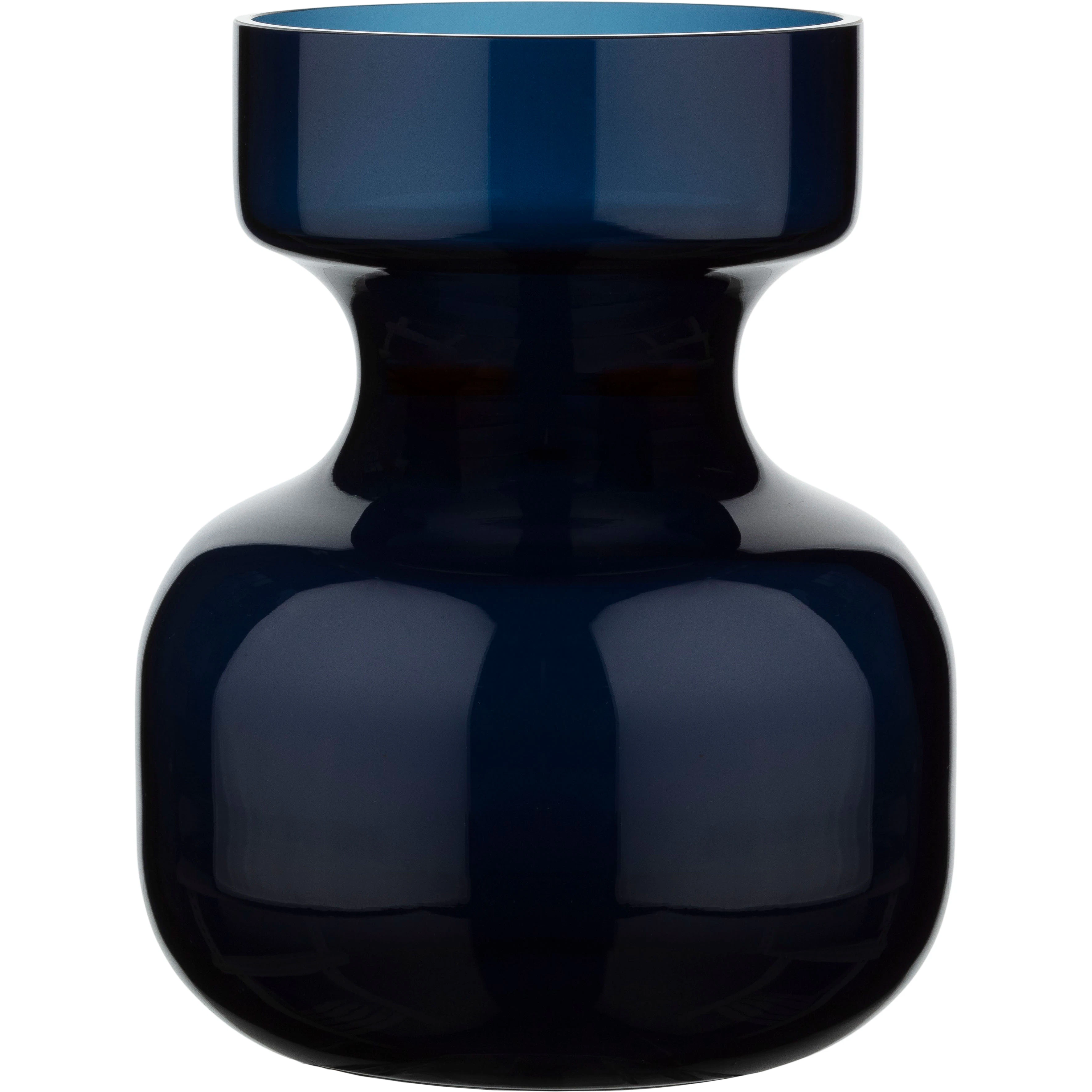 Marimekko S&auml;kki Vase 16,5 Cm  -  Vaser Glass Midnight Blue - 074502-550