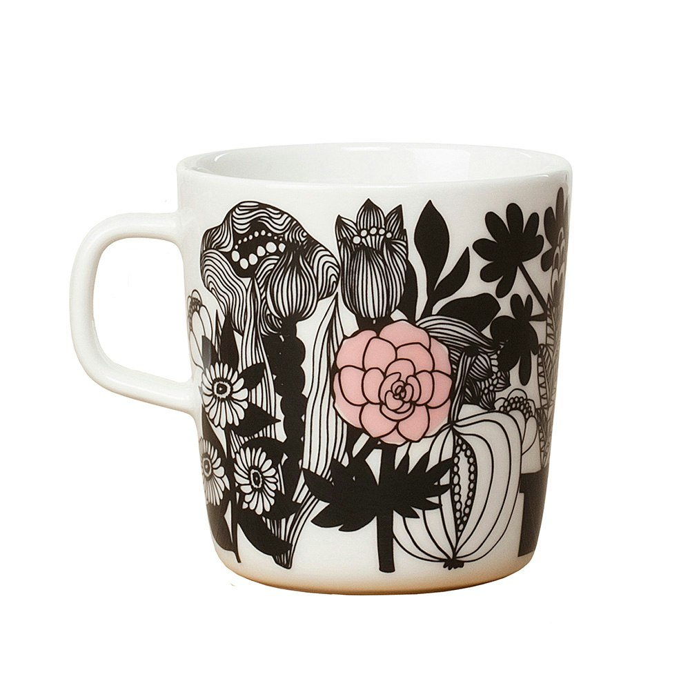 Marimekko Siirtolapuutarha Krus 40cl -  Kaffekopper Stengods Sort - 51500198