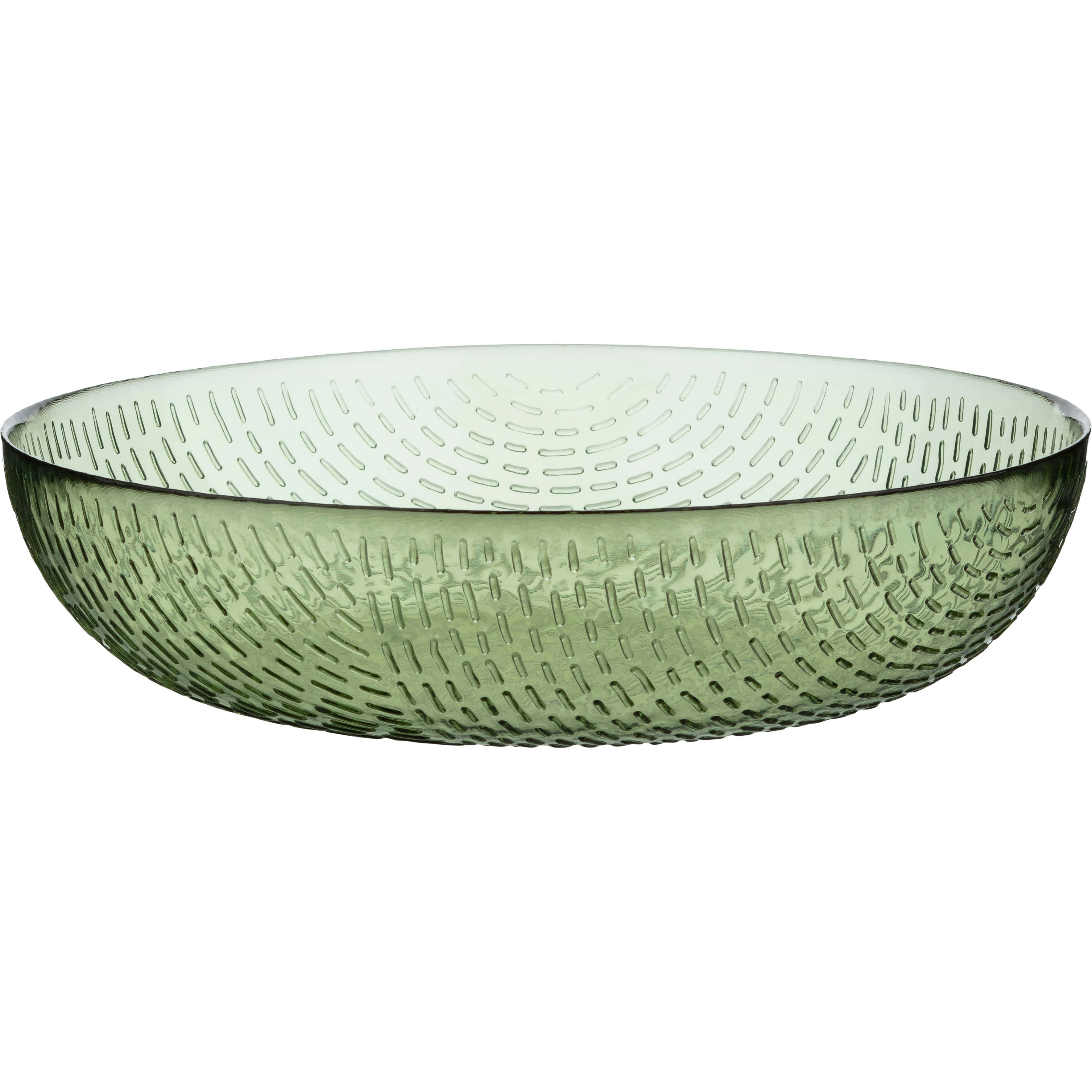 Marimekko Syksy Serveringssk&aring;l 23 Cm Oliven -  Serveringssk&aring;ler Glass Olivengr&oslash;nn - 073872-600
