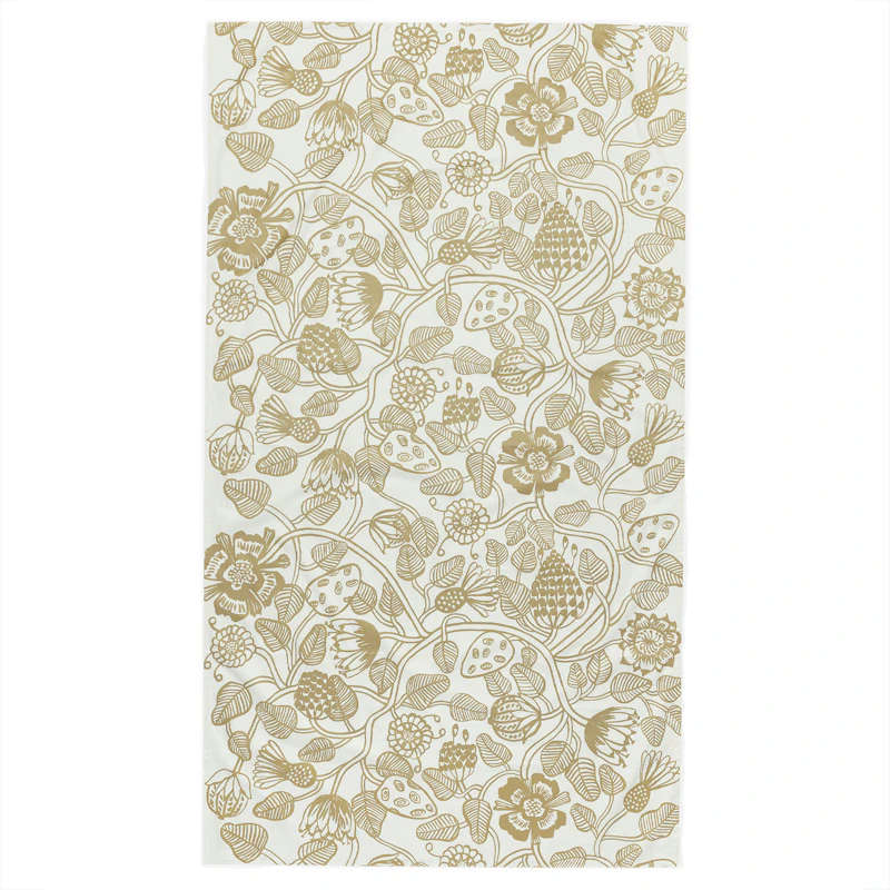 Tiara Duk 135X250 cm Hvit Gull