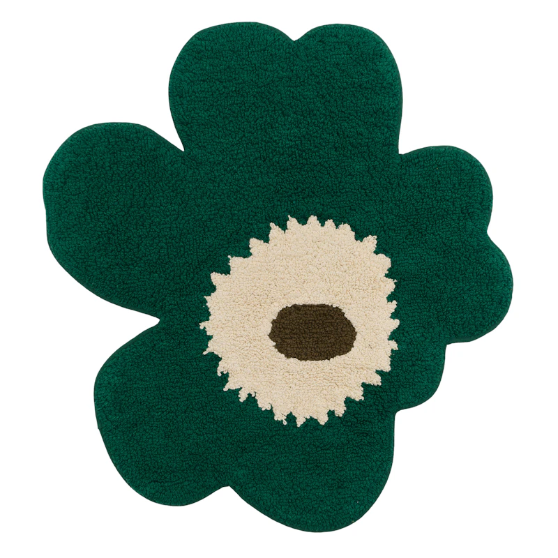 Unikko Baderomsmatte 73X74 cm, Off-white / Mole