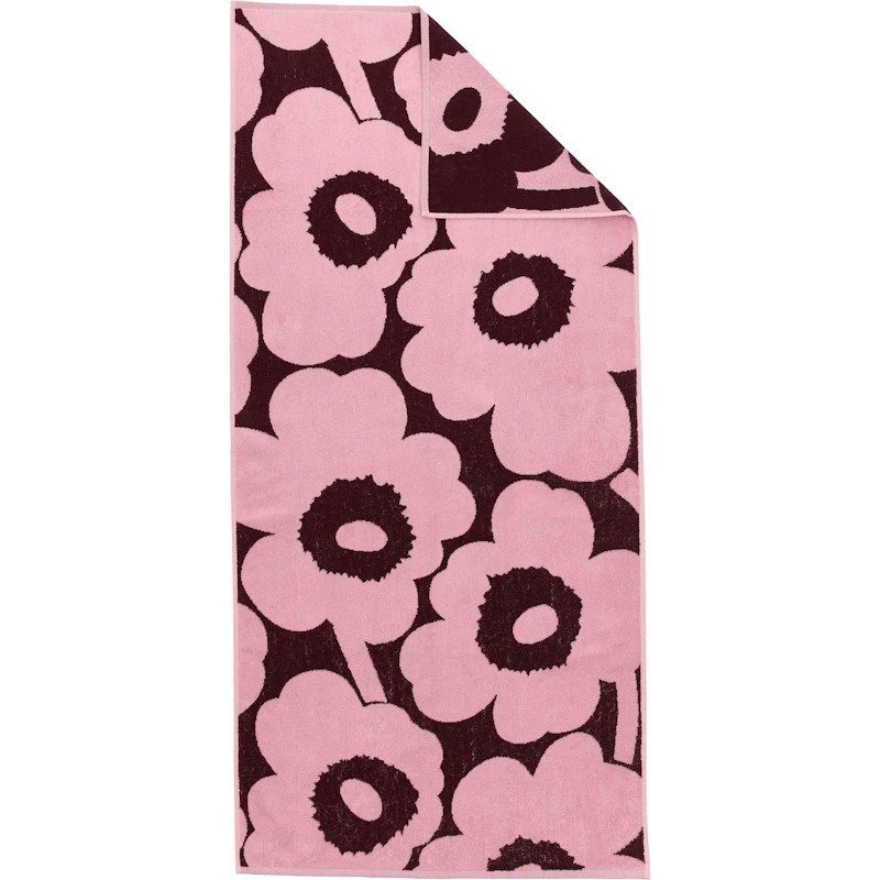 Unikko Badehåndkle, Plomme / Rosa