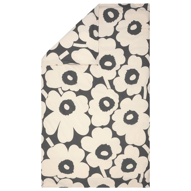 Unikko Dynetrekk Off-white/Charcoal, 240x220 cm