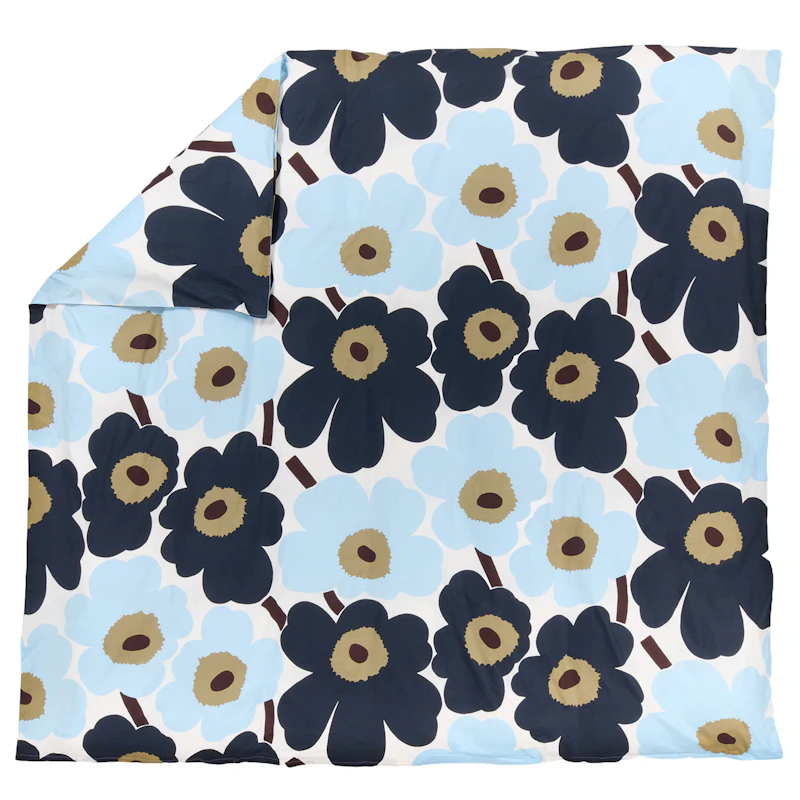 Unikko Dynetrekk 220x240 cm, Kallblå / Blueberry