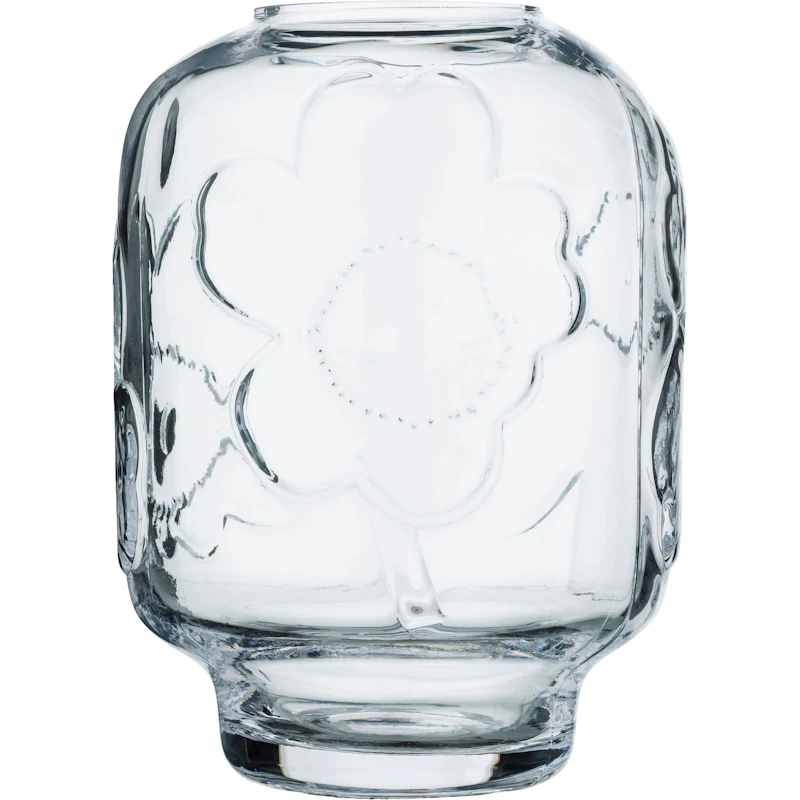 Unikko Glassvase 18 cm, Klar