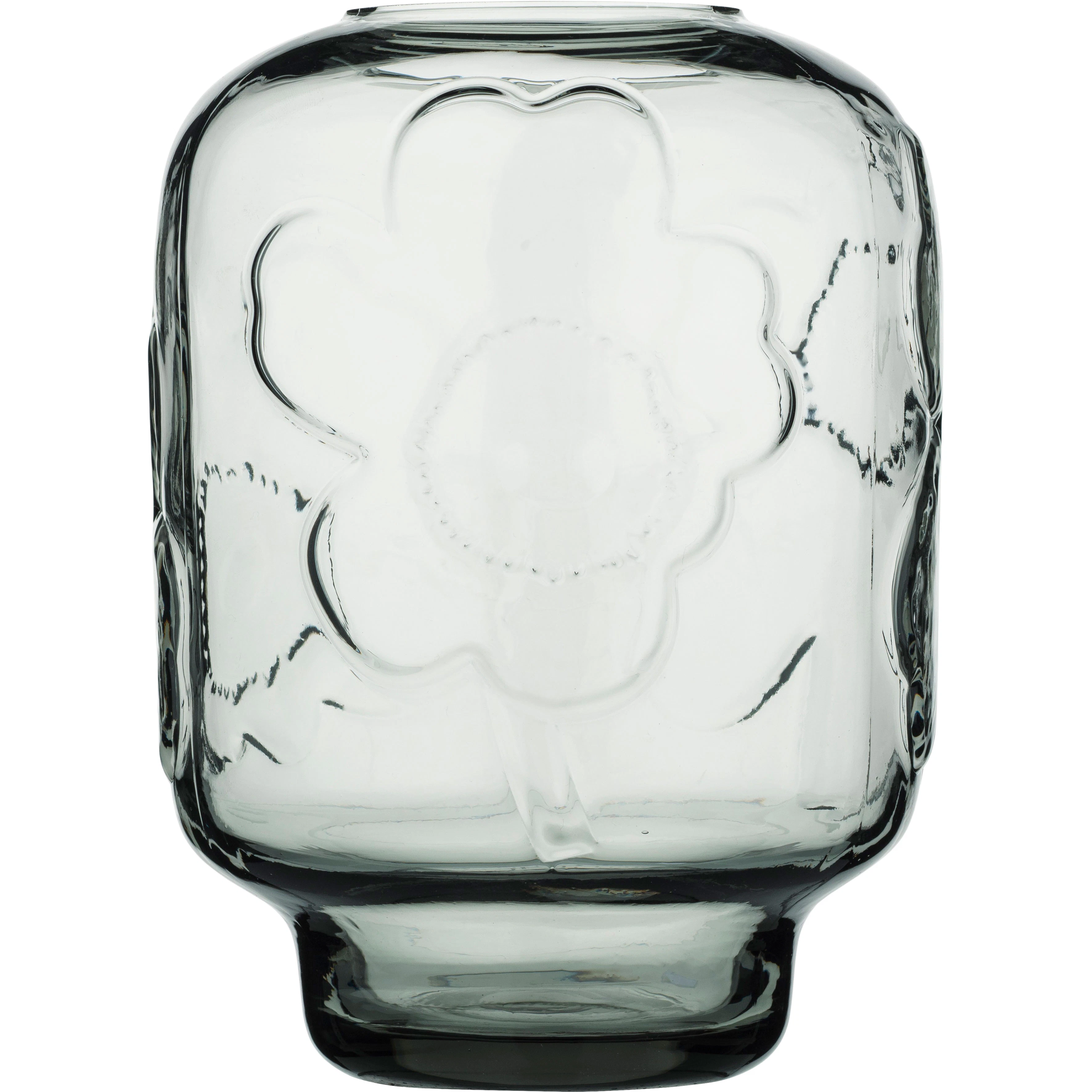 Marimekko Unikko Vase 18 Cm  -  Vaser Glass Misty Grey - 075369-900