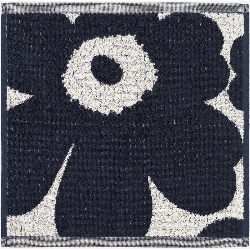 Unikko Håndkle 30x30 cm, Mørkeblå
