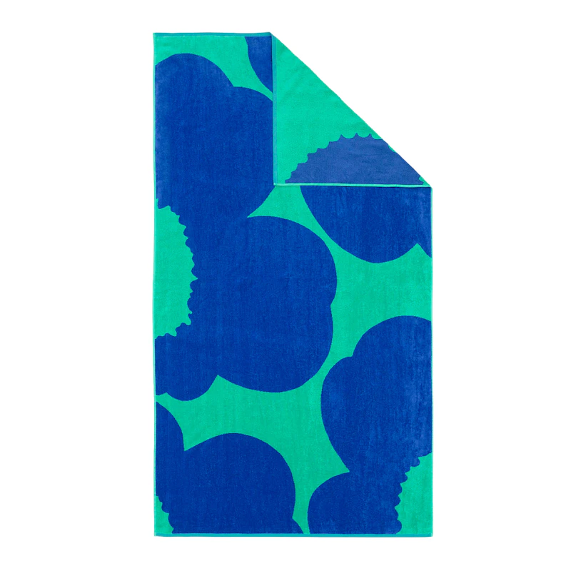 Unikko Håndkle 100x180 cm, Teal Blue