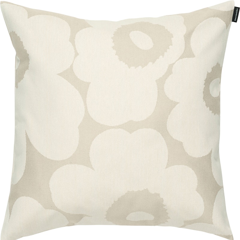 Unikko Jacquard Putetrekk 50x50 cm, Hvit / Off-white