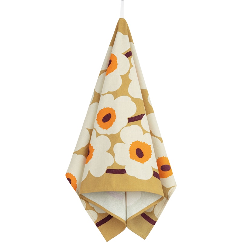 Unikko Kjøkkenhåndkle 47x70 cm, Cream / Caramel / Warm Orange
