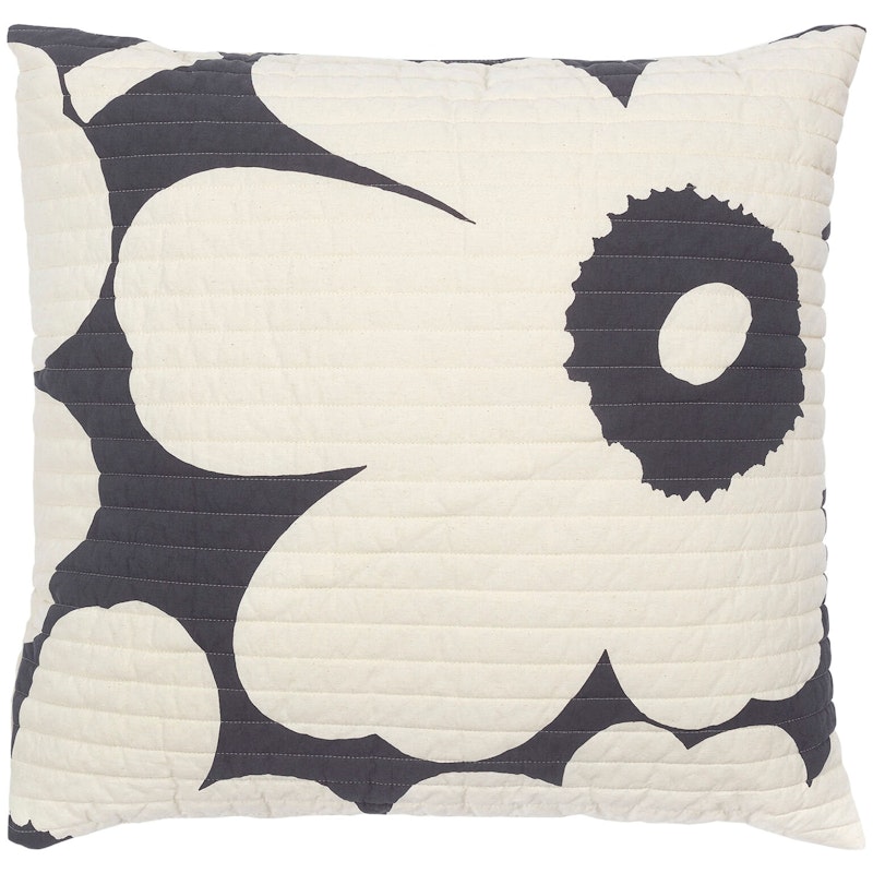 Unikko Pute 60x60 cm, Off-white/Charcoal