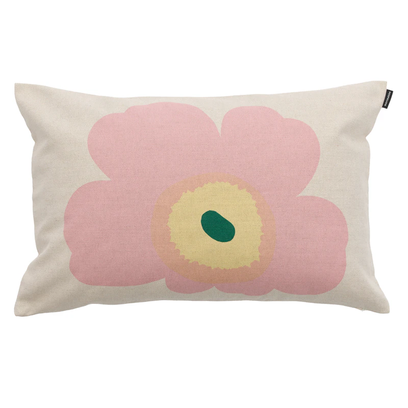 Unikko Putetrekk 40x60 cm, Rosa / Kastanje / Lysegul
