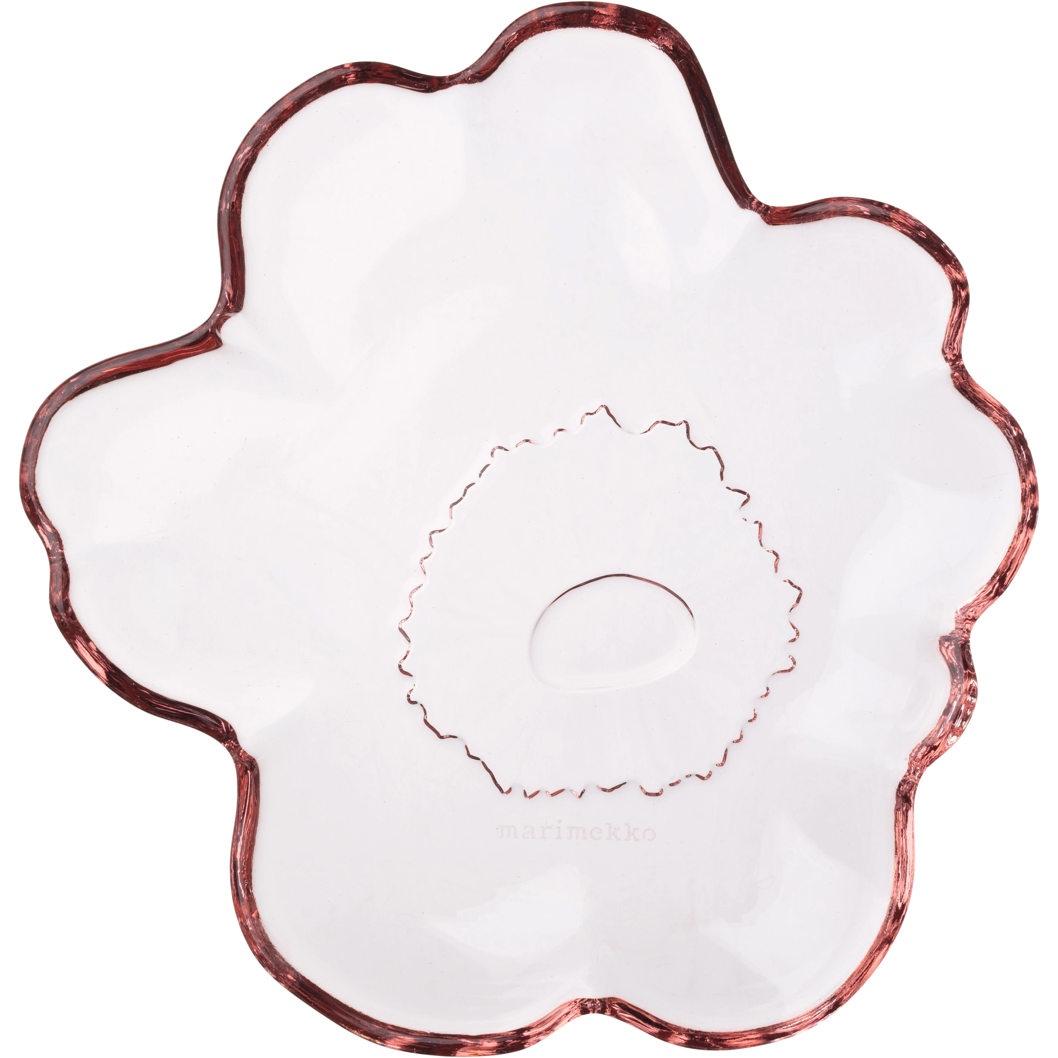 Marimekko Unikko Shape Tallerken 13 Cm -  &Oslash;vrige Fat & Tallerkener Glass Rosa - 075467-300