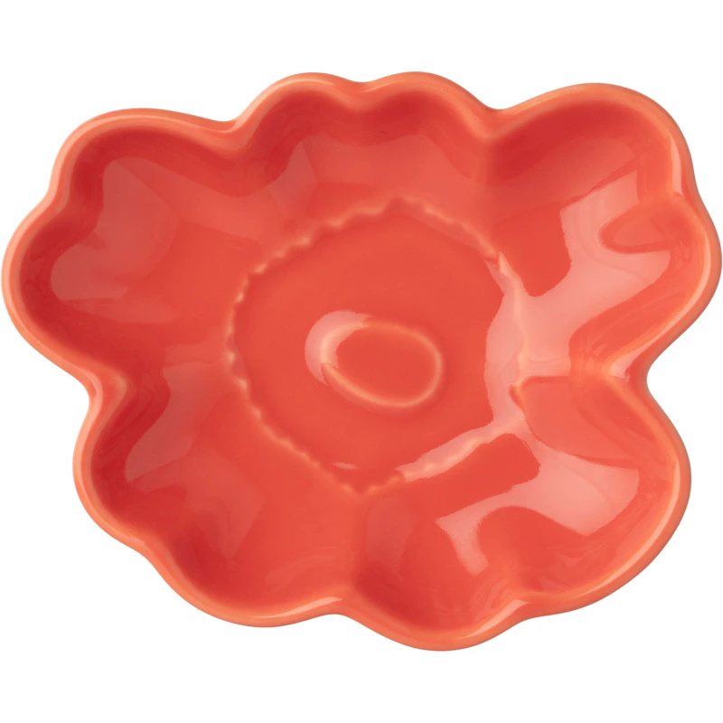 Unikko Shape Tallerken 9,5 cm, Orange Red