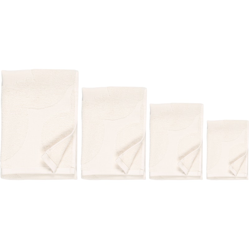 Unikko Solid Håndklesett 4-pk, Ivory