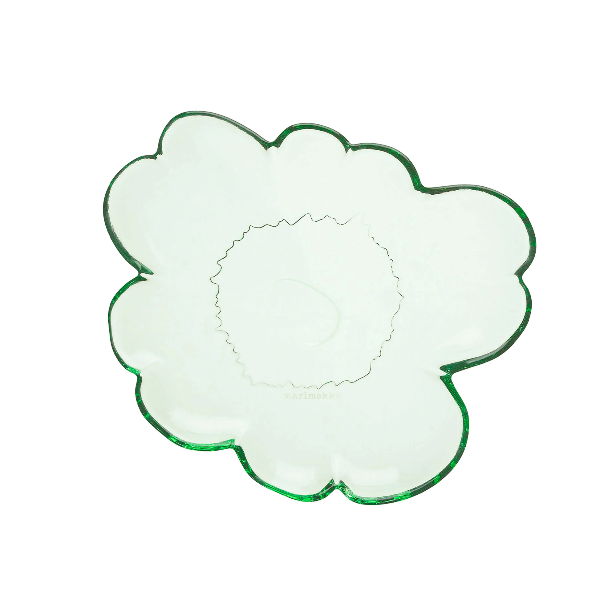 Marimekko Unikko Tallerken 20 Cm   -  Asjetter Glass Gr&oslash;nn - 075466-600
