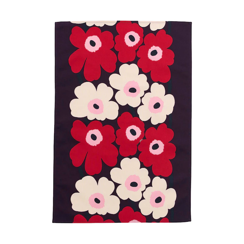 Unikko Kjøkkenhåndkle 43X70 cm, Plomme / Cranberry / Rosa