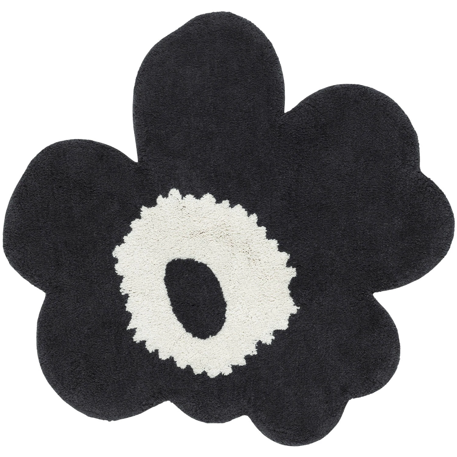 Unikko baderomsmatte 73x74 cm Off white-charcoal-sand
