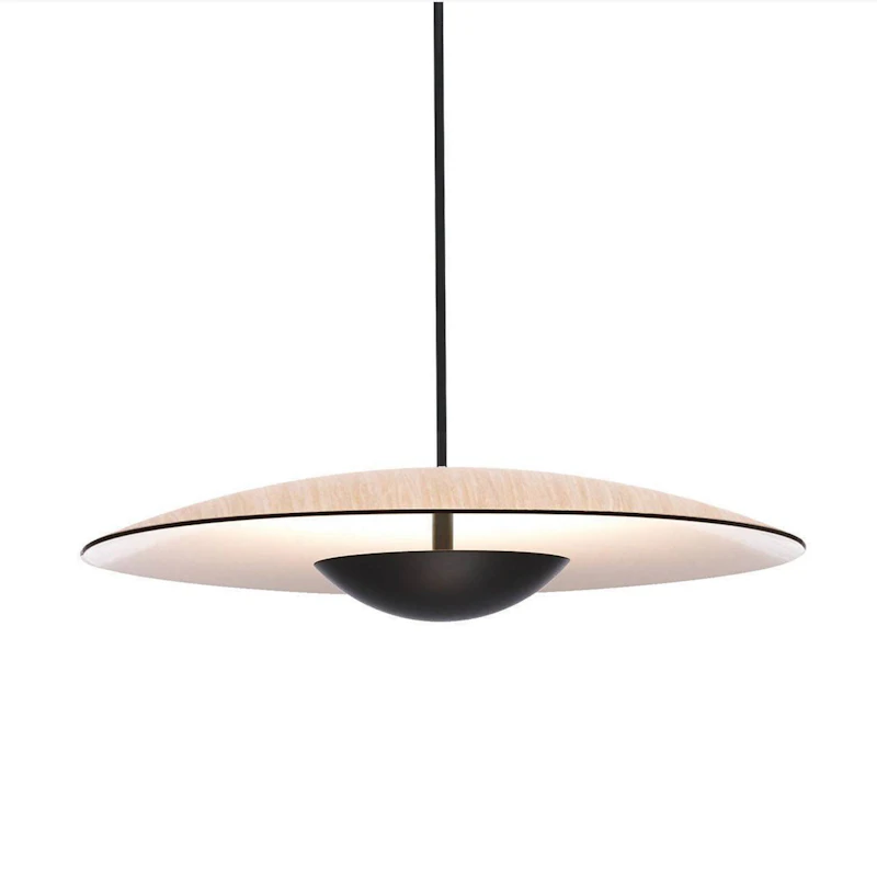 Ginger Taklampe Ø42cm, Eik