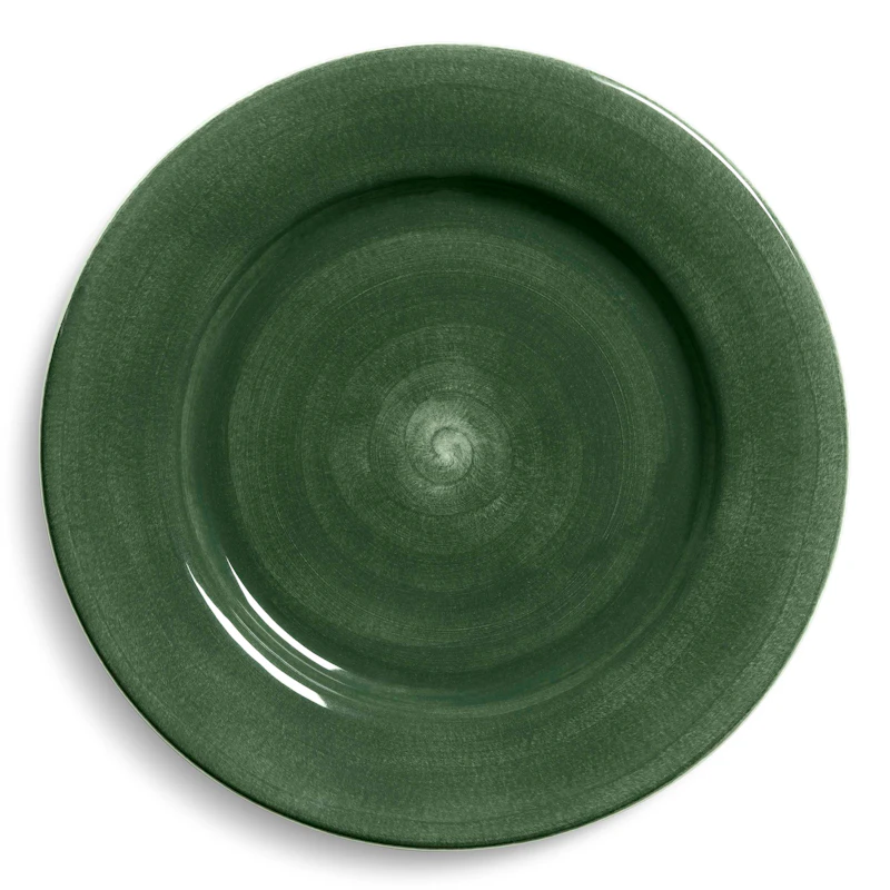 Basic Tallerken 28 cm, Skogsgrønn