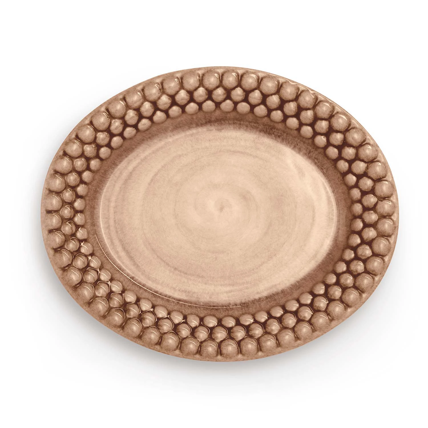 Mateus Bubbles Oval Tallerken 20 Cm Cinnamon - Asjetter Keramikk Kanel - EBCN51CEB