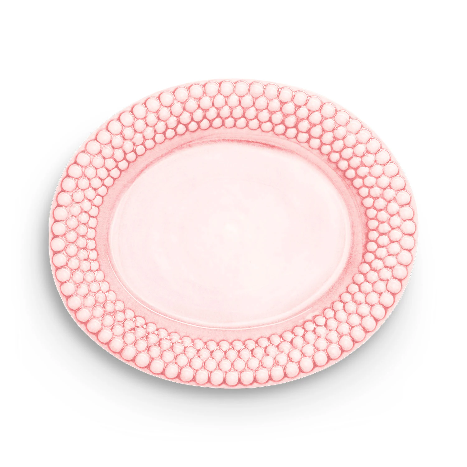 Mateus Bubbles Ovalt Fat 35 Cm Lys Rosa - Serveringsfat Keramikk Light Pink - EBLR51B