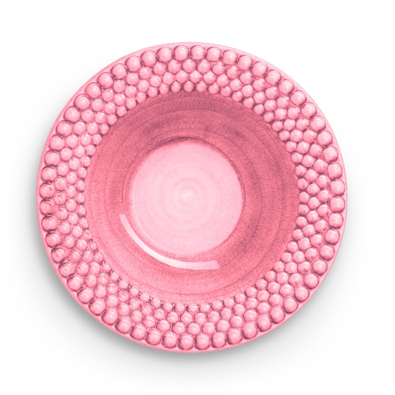 Bubbles Suppetallerken 25 cm, Rosa