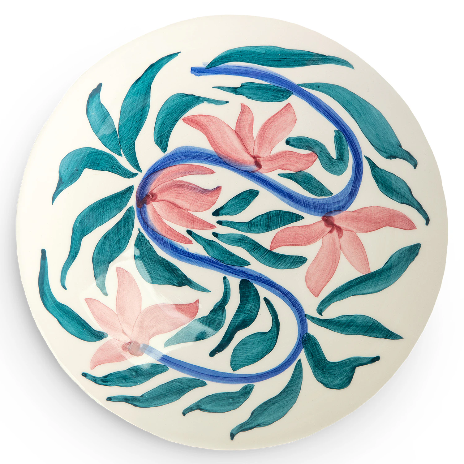 Mateus Flowers Tallerken Water Lilies 20 Cm -  Asjetter Keramikk Off-White - MSBF24B