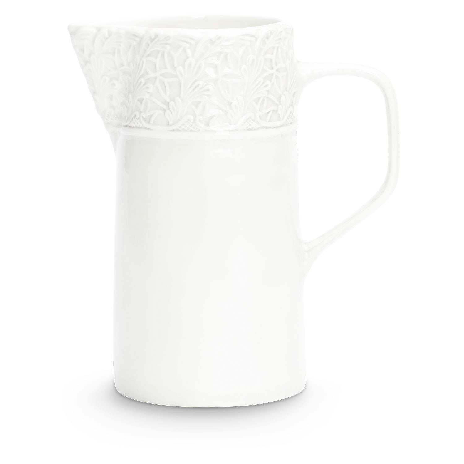Mateus Lace Mugge 1,2l  -  Vannkarafler & Vannkanner Keramikk Hvit - ESP114CK